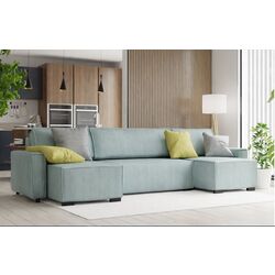 Диван П-образный Platan Smart U (Gray-Light-Blue) Thumb
