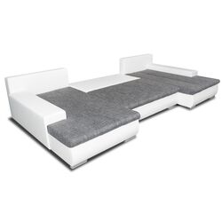 Диван П-образный Platan Solano U 08 (White/Gray) Thumb