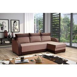 Canapea de colt Platan Emil (Brown/Cappuccino) Thumb