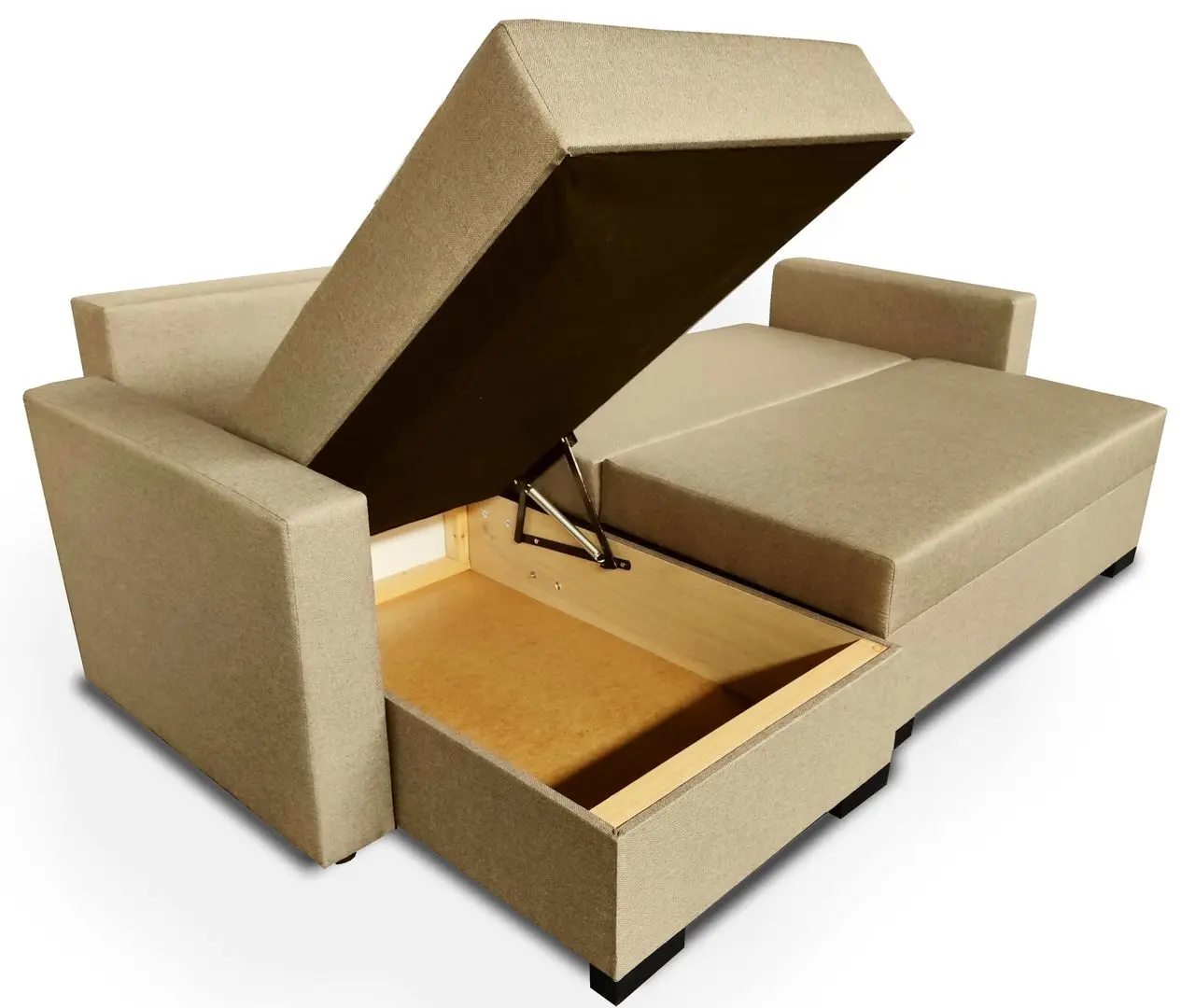 Canapea de colt Platan Kacper 08 (Coffee Milk)