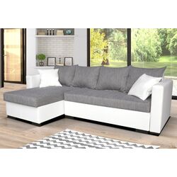 Canapea de colt Platan Karol 01 (White/Gray) Thumb