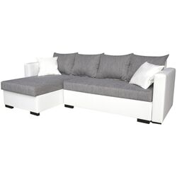 Canapea de colt Platan Karol 01 (White/Gray) Thumb