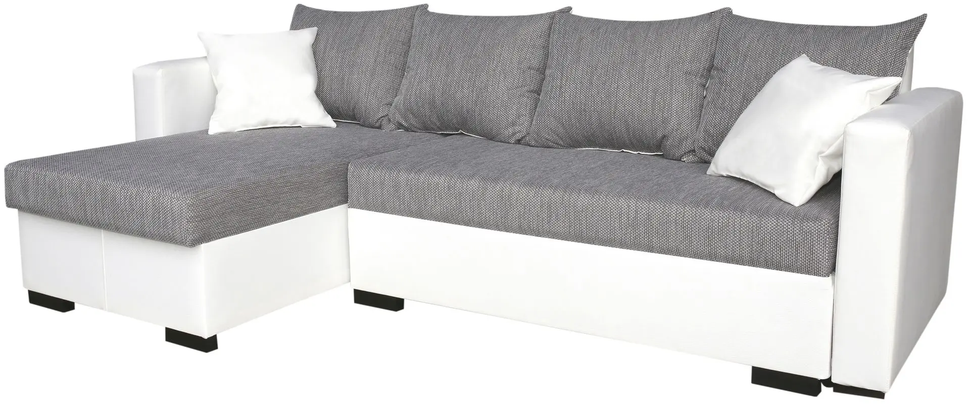 Canapea de colt Platan Karol 01 (White/Gray)