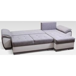 Диван угловой Platan Karolina 01 (White/Light Gray) Thumb