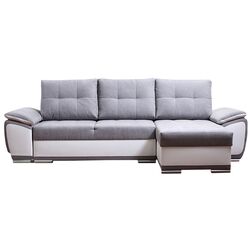 Диван угловой Platan Karolina 01 (White/Light Gray)