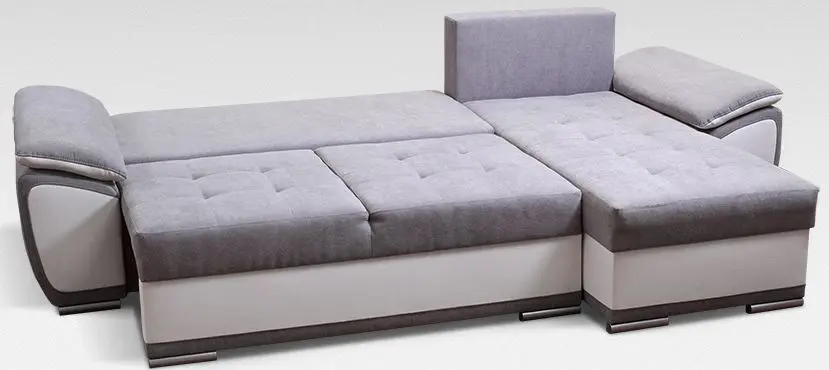 Диван угловой Platan Karolina 02 (Black/Light Gray) - 2