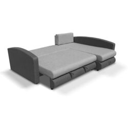 Диван угловой Platan Nina 03 (Black/Gray) Thumb