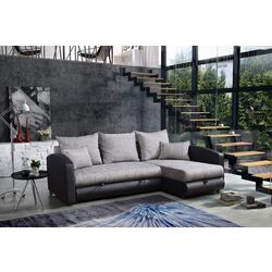 Диван угловой Platan Nina 03 (Black/Gray) Thumb
