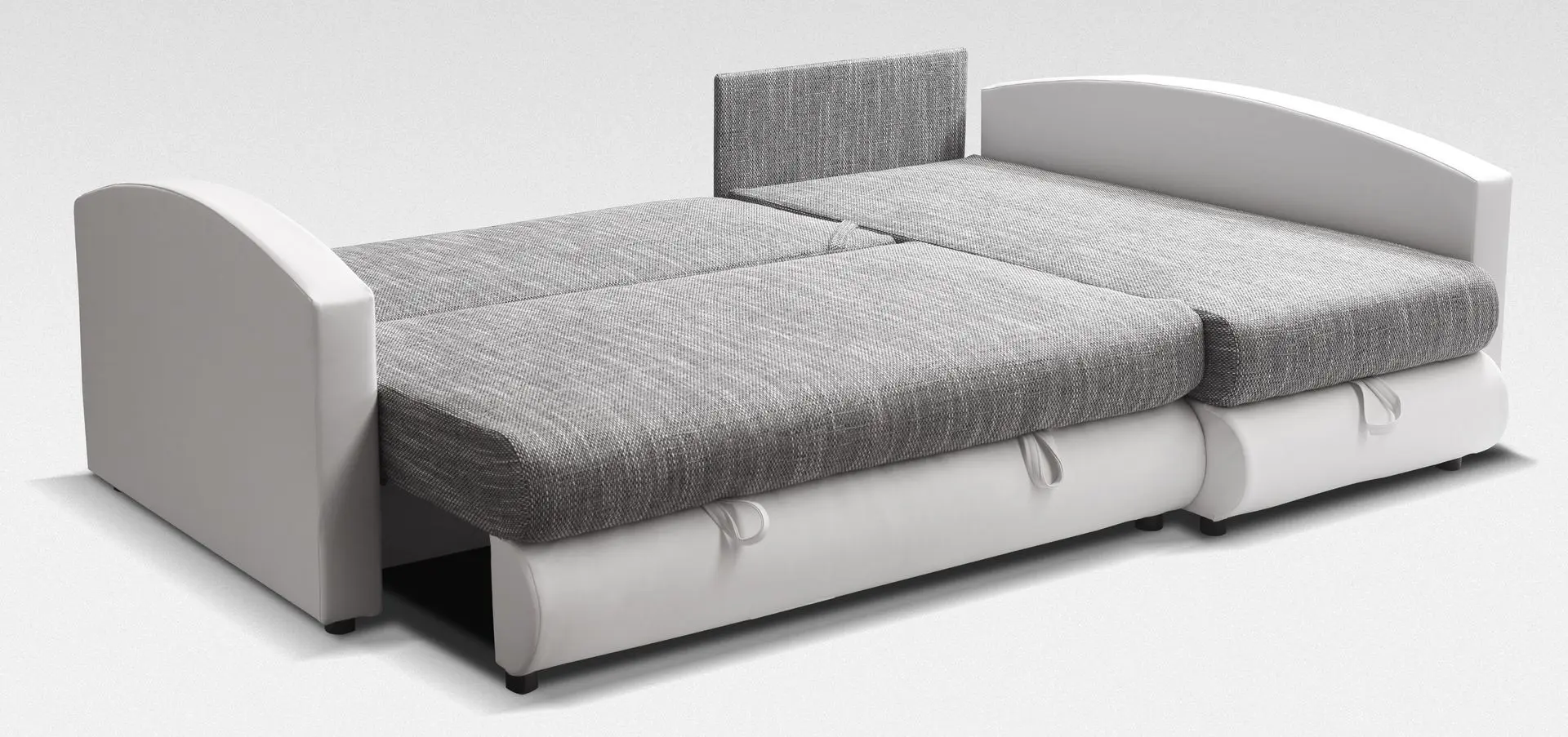 Диван угловой Platan Nina 04 (White/Gray) - 3
