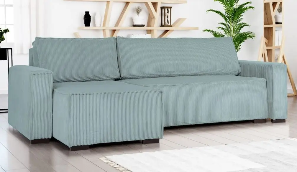 Диван угловой Platan Smart 72 (Gray-Light Blue) - 2