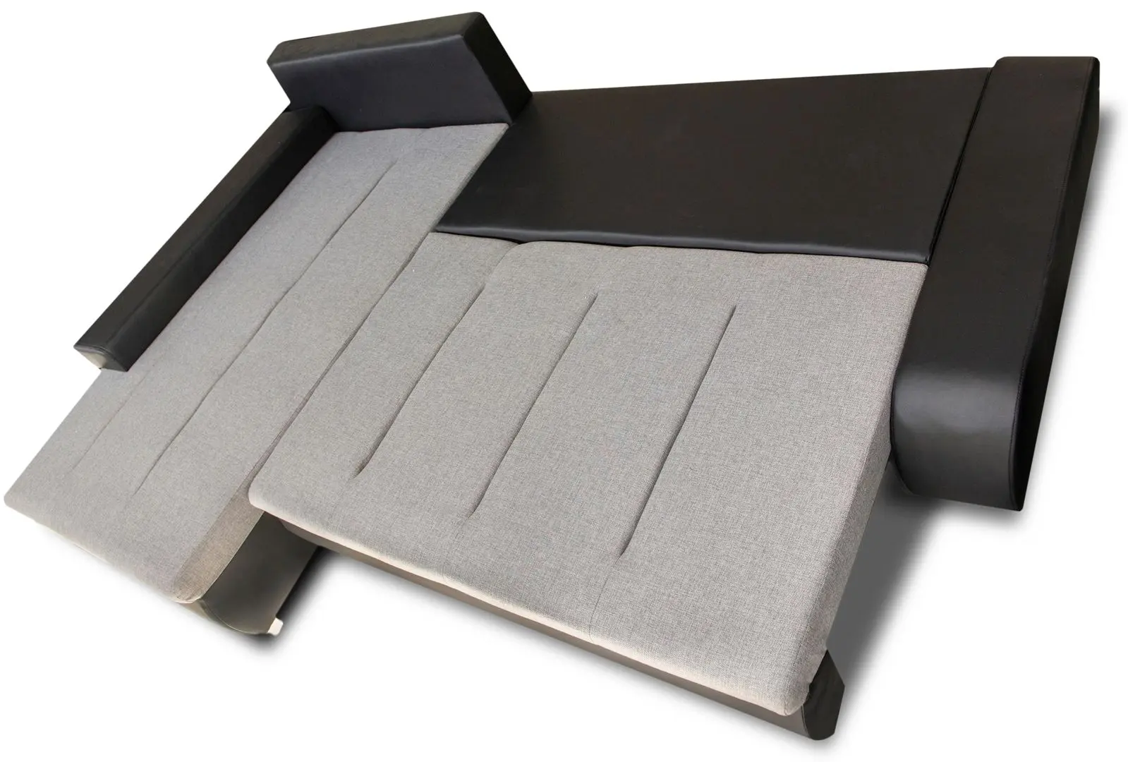 Диван угловой Platan Solano 01 (Black/Light Gray) - 2