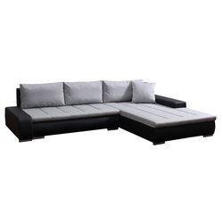 Диван угловой Platan Tivano 01 (Black/Light Gray)