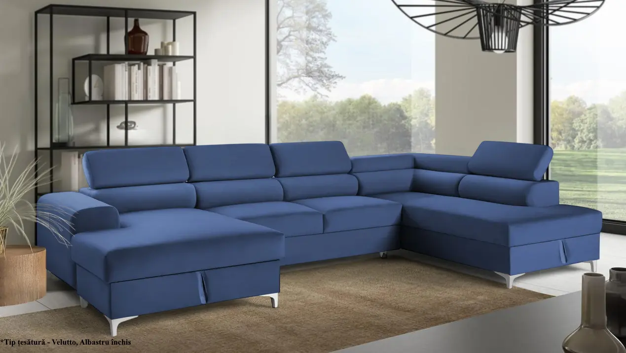 Canapea in forma de U Prestige Time New Velutto dreapta