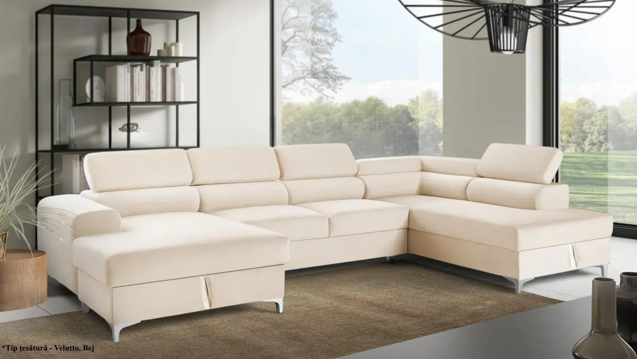 Canapea in forma de U Prestige Time New Velutto dreapta