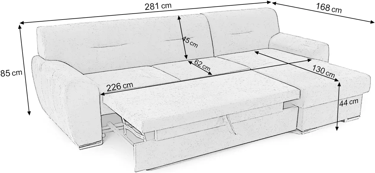 Canapea de colt Prestige Astoria Enjoy dreapta