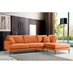 Canapea de colt Prestige Azzuro Mystery/Velutto dreapta Thumb