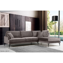 Canapea de colt Prestige Azzuro Mystery/Velutto dreapta Thumb