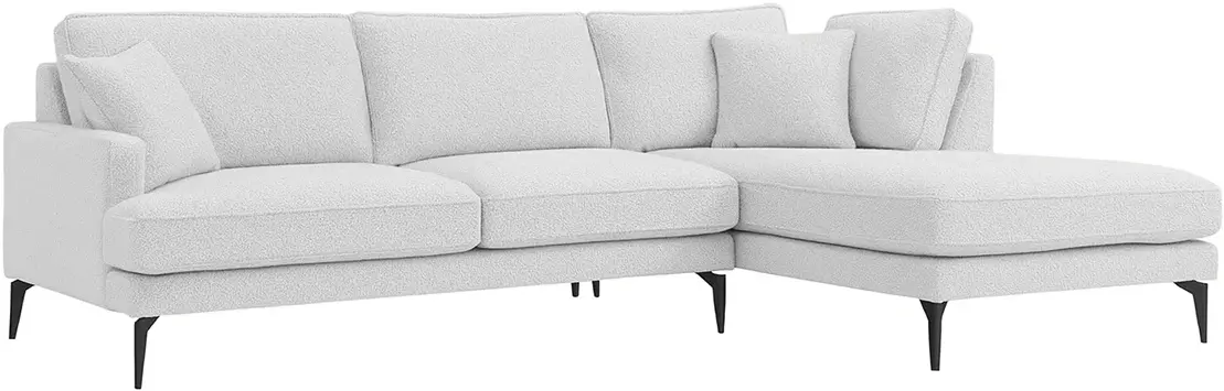 Canapea de colt Prestige Azzuro Mystery/Velutto dreapta