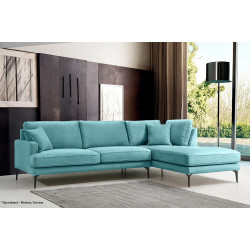 Canapea de colt Prestige Azzuro Mystery/Velutto dreapta Thumb