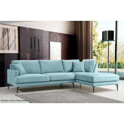 Canapea de colt Prestige Azzuro Mystery/Velutto dreapta Thumb