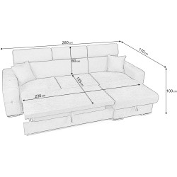 Canapea de colt Prestige Bellagio Enjoy dreapta Thumb