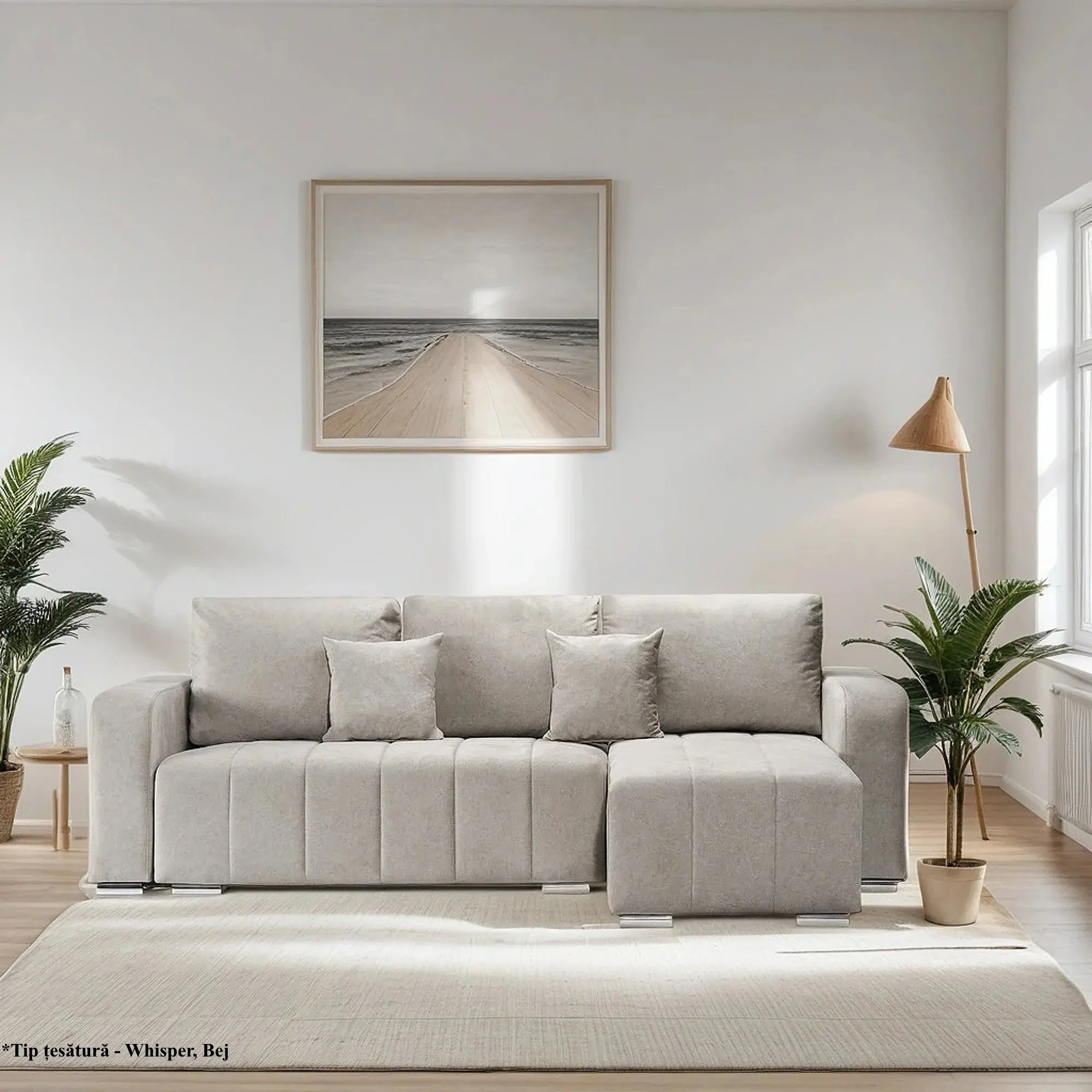 Canapea de colt Prestige Diego Whisper dreapta