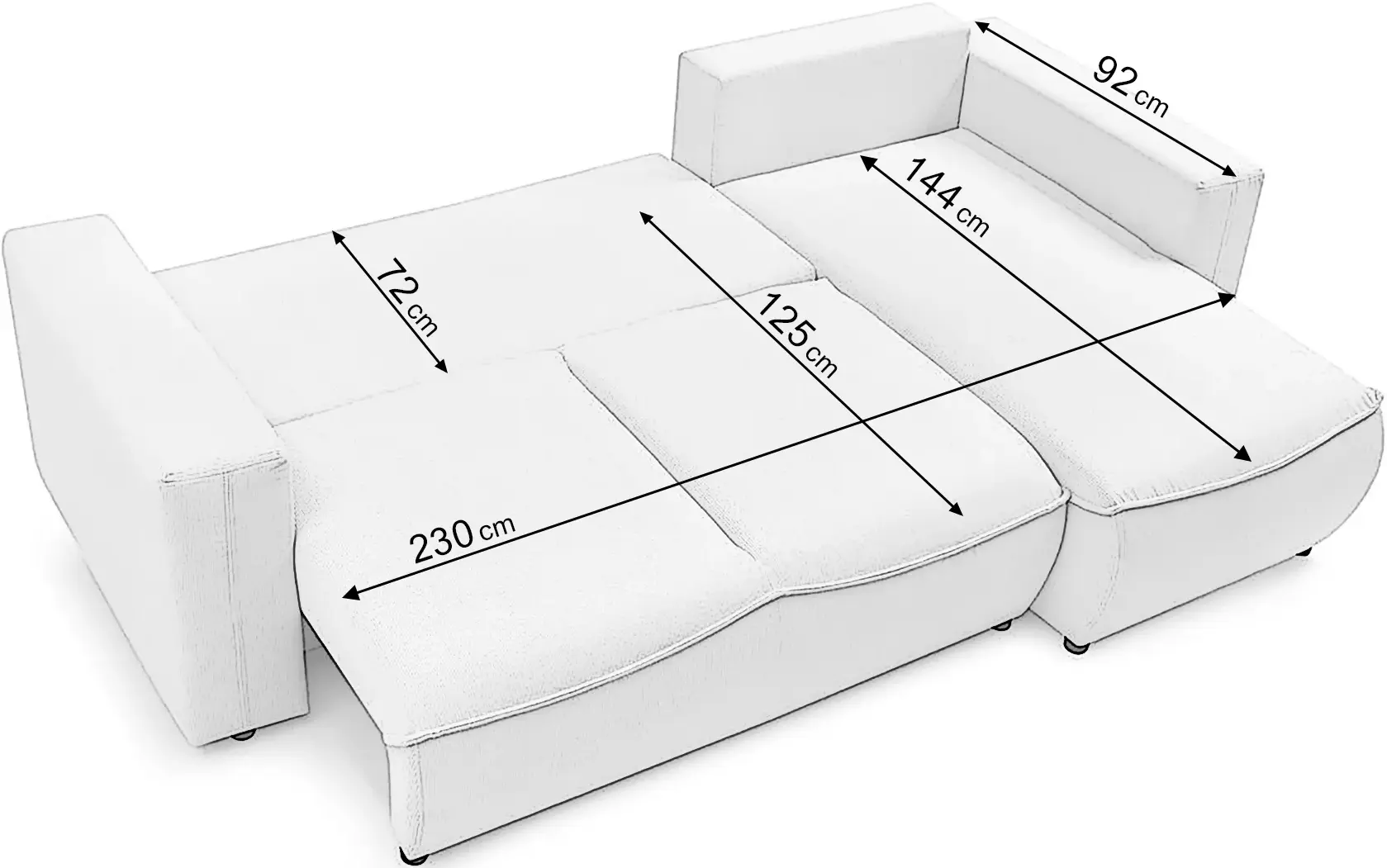 Canapea de colt Prestige Halson Fjord stanga