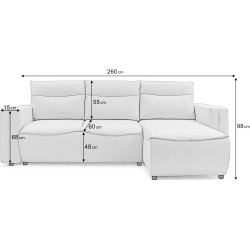 Canapea de colt Prestige Halson Fjord dreapta Thumb