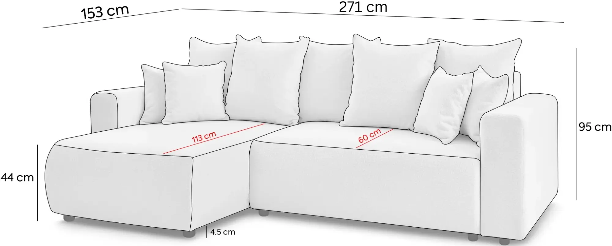 Диван угловой Prestige Livigno Anthology лево