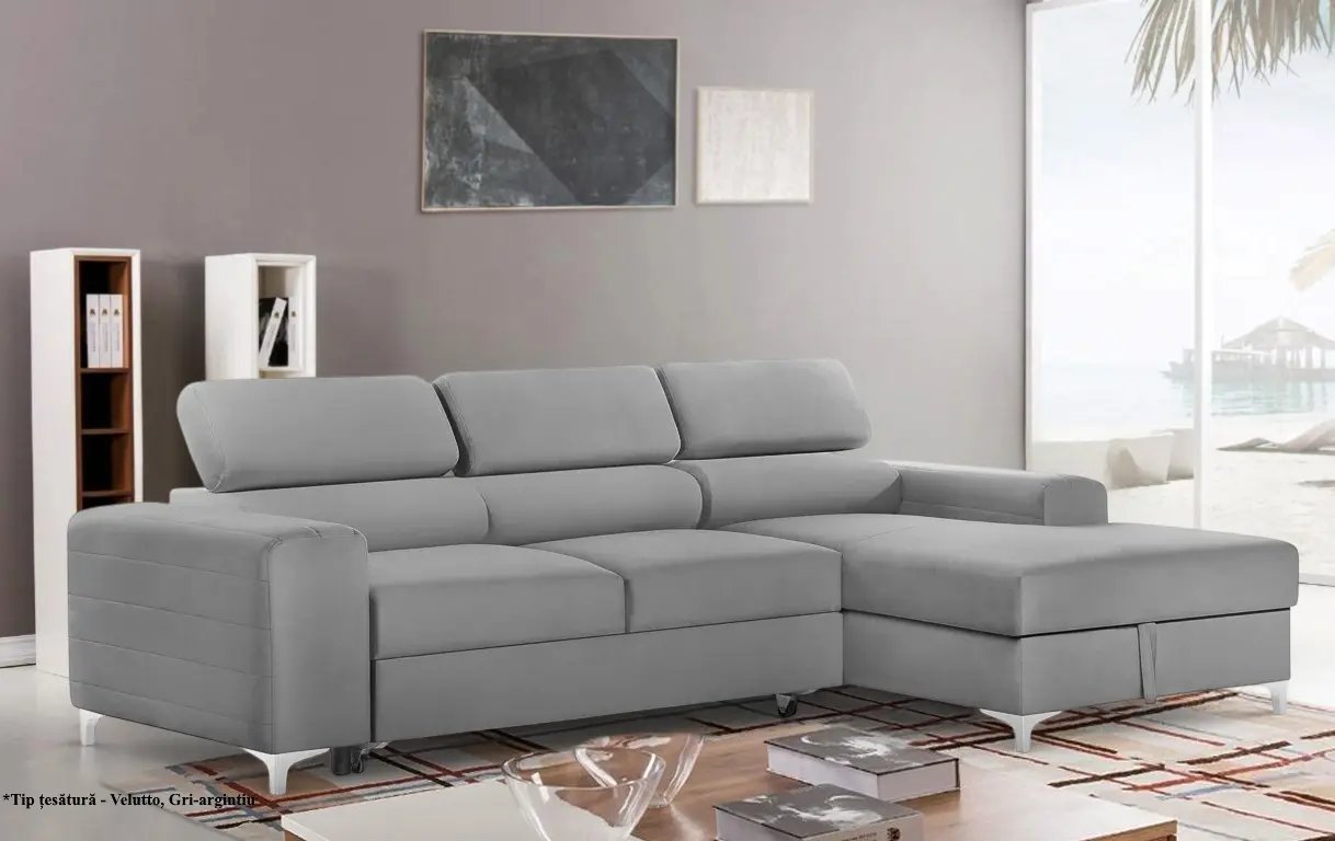 Canapea de colt Prestige Loft New Velutto dreapta