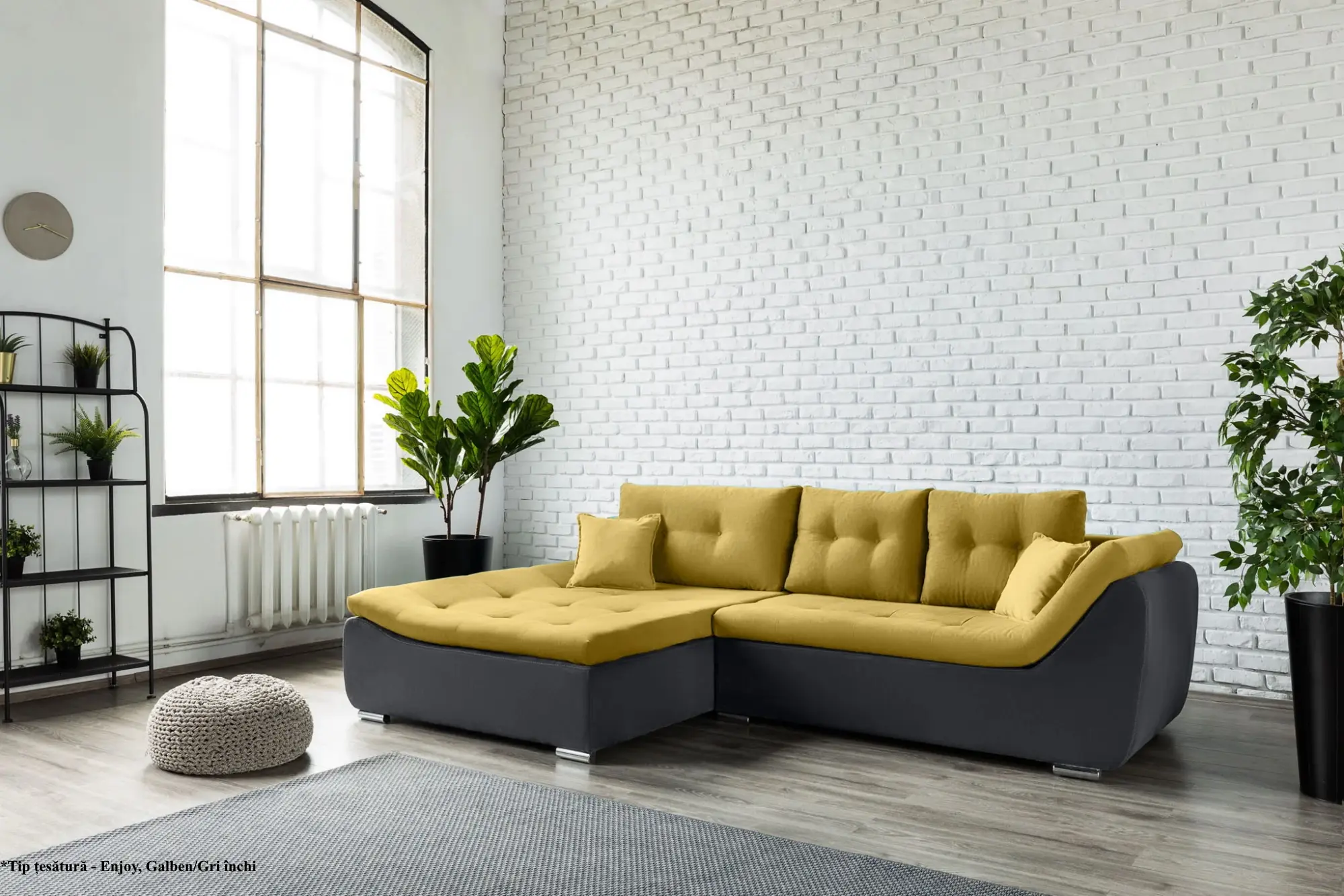 Canapea de colt Prestige Lorenzo Enjoy stanga