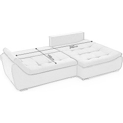 Canapea de colt Prestige Lorenzo Enjoy stanga Thumb