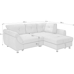 Canapea de colt Prestige Merlin Enjoy stanga Thumb