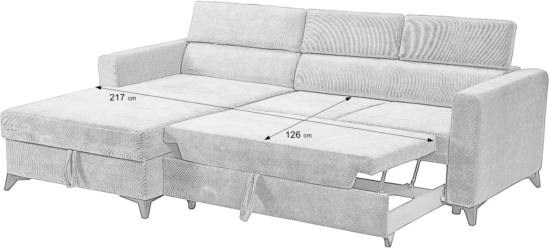 Диван угловой Prestige Mizzoni Run Again лево