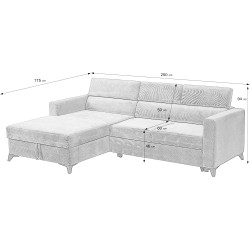 Canapea de colt Prestige Mizzoni Run Again dreapta Thumb