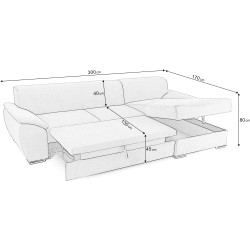 Canapea de colt Prestige Picasso Enjoy stanga Thumb