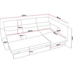 Canapea de colt Prestige Tenerife Enjoy stanga Thumb