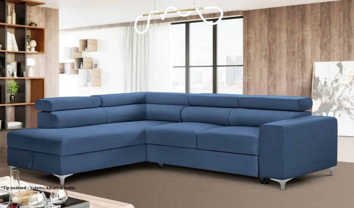 Canapea de colt Prestige Time New Velutto stanga