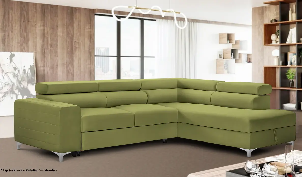 Canapea de colt Prestige Time New Velutto dreapta