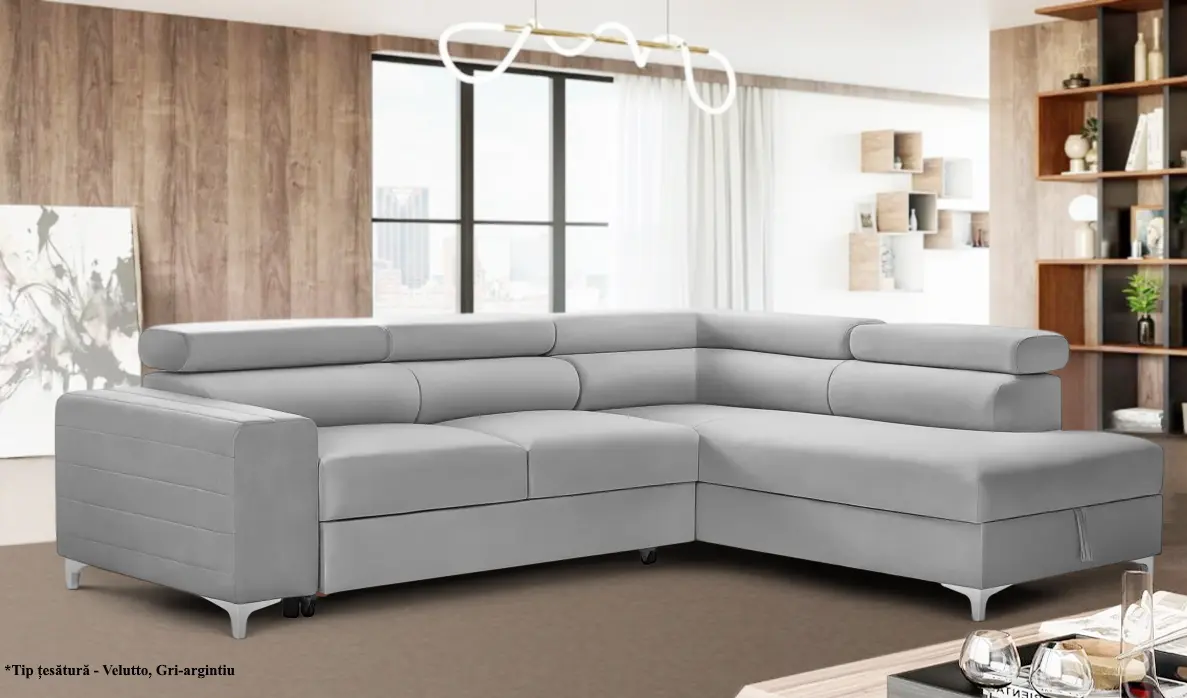 Canapea de colt Prestige Time New Velutto dreapta