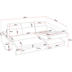 Canapea de colt Prestige Trendy Memphis/Enjoy stanga Thumb