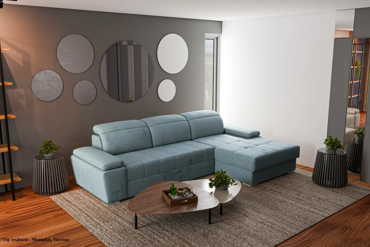 Canapea de colt Prestige Trendy Memphis/Enjoy dreapta