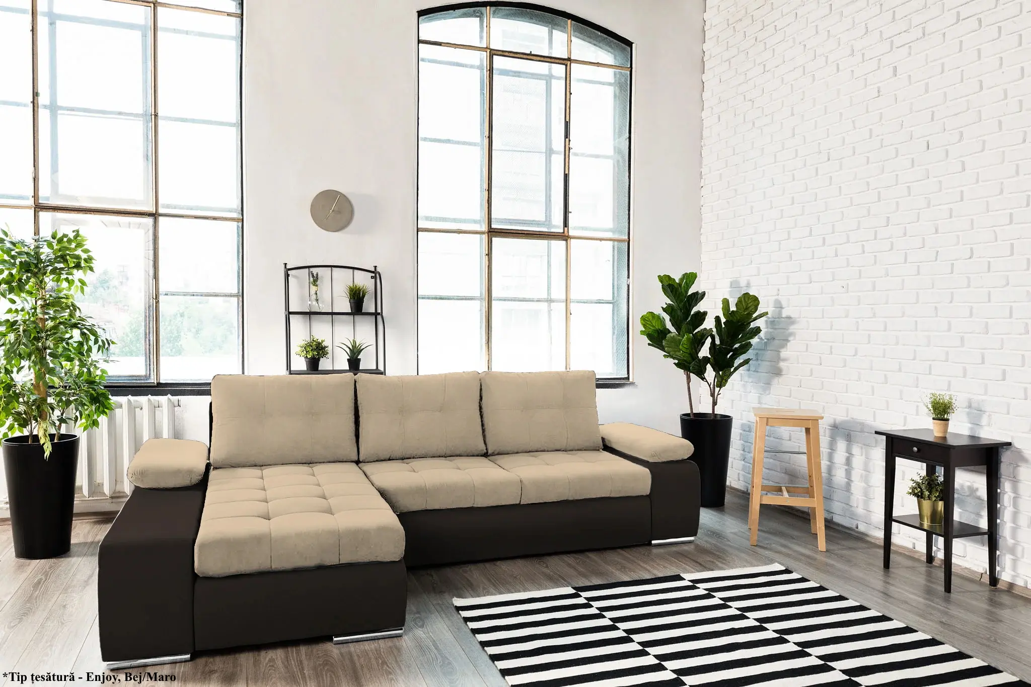 Canapea de colt Prestige Venetia Memphis/Enjoy stanga