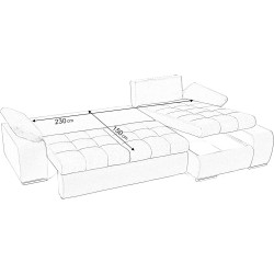 Canapea de colt Prestige Venetia Memphis/Enjoy stanga Thumb