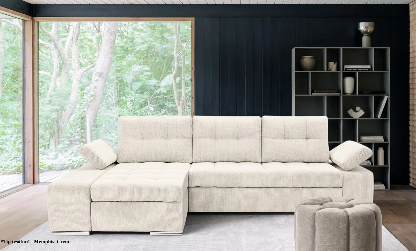 Canapea de colt Prestige Venetia Memphis/Enjoy stanga