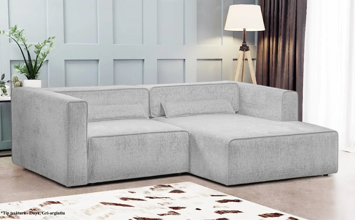 Canapea de colt Prestige Zanetto 2C Onyx dreapta