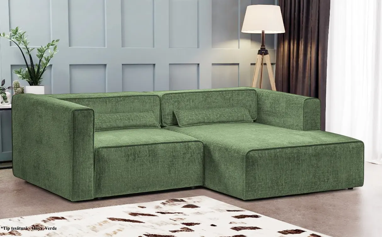 Canapea de colt Prestige Zanetto 2C Onyx dreapta