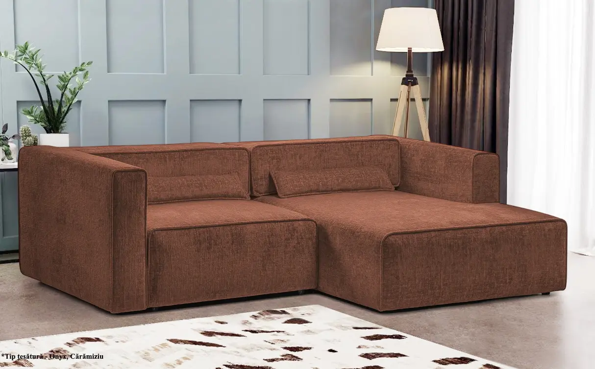 Canapea de colt Prestige Zanetto 2C Onyx dreapta