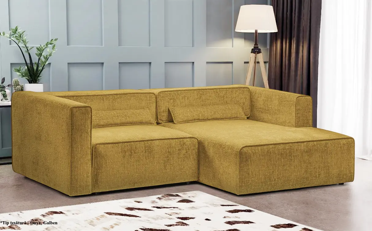 Canapea de colt Prestige Zanetto 2C Onyx dreapta