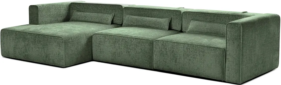 Canapea de colt Prestige Zanetto 4C Onyx stanga